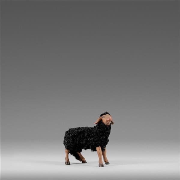 Schaf mit Wolle schwarz - color