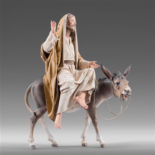 Jesus on donkey - color