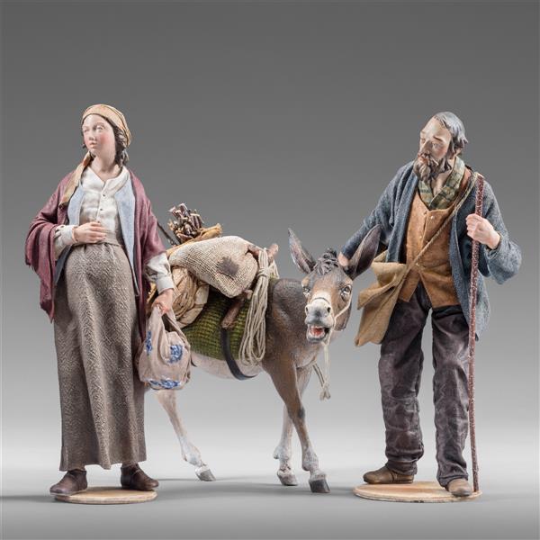 Mary and Joseph knocking on doors - color